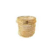 Gold woven tealight - broad
