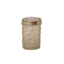 Gold woven tealight - small